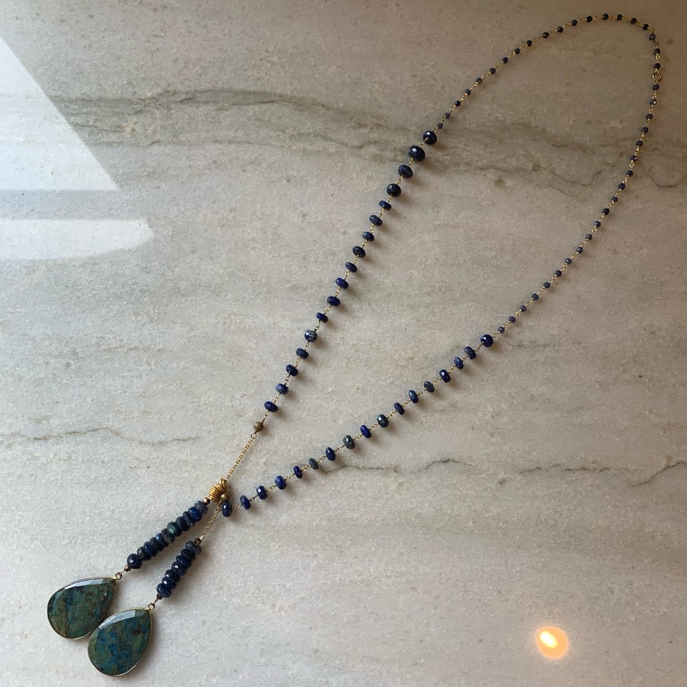 New Catherine page beaded necklace with pendant
